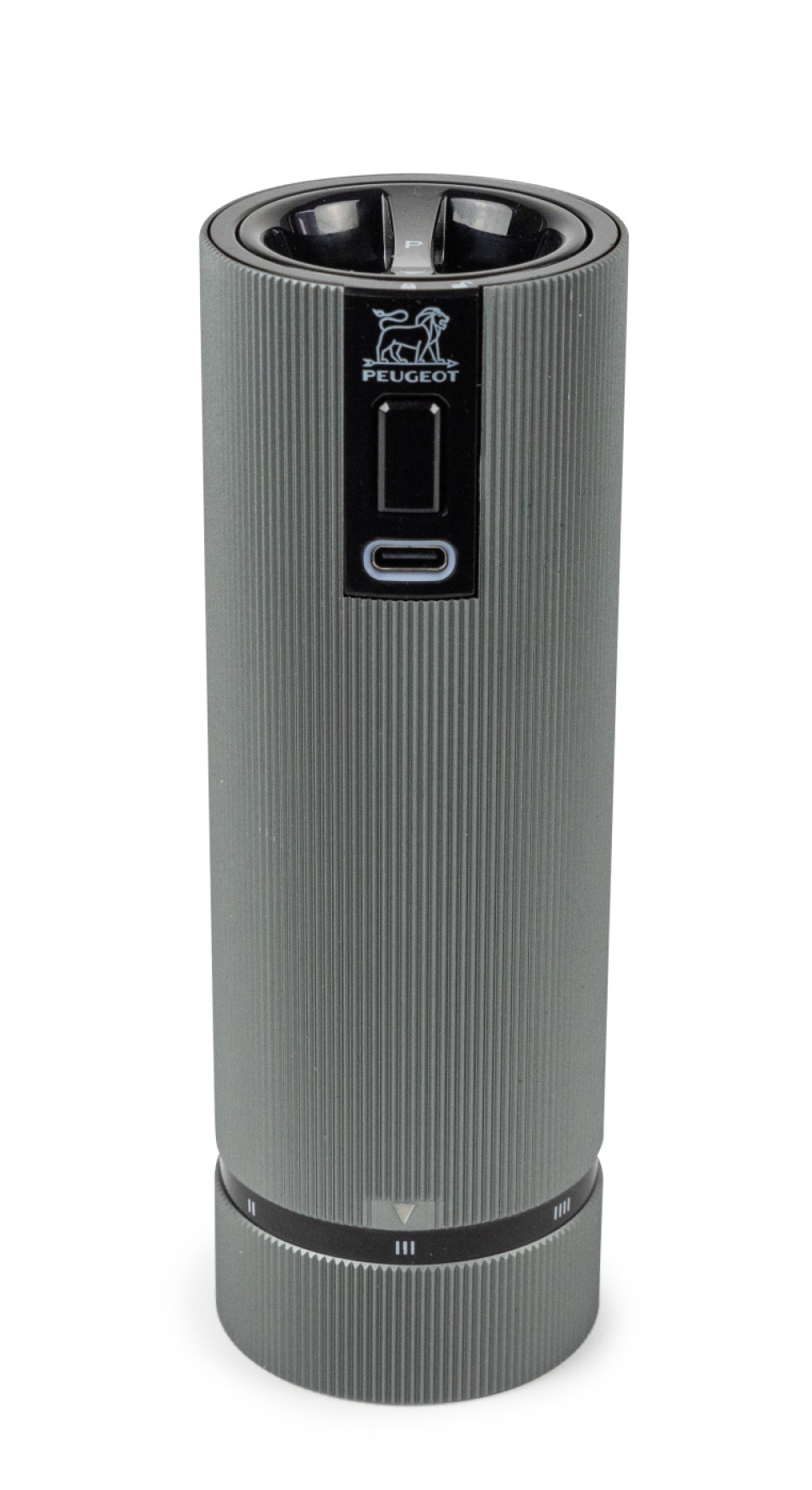 Set med Salt- och Pepparkvarn, 15 cm, Elektriska, Duo Line, Natural + Carbone - Peugeot i gruppen Matlagning / Köksredskap / Salt- & pepparkvarnar hos The Kitchen Lab (1090-35453)