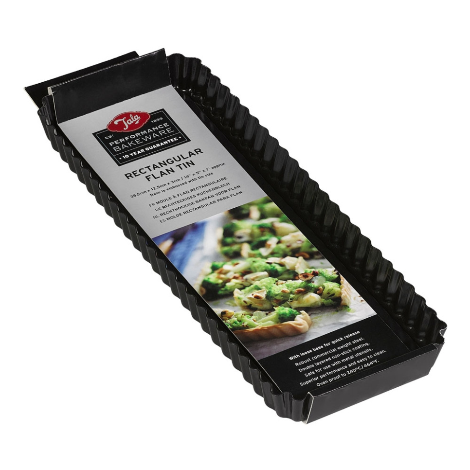Pajform, Rektangulär, 13 x 36 cm - Tala i gruppen Bakning / Bakformar / Pajformar hos The Kitchen Lab (1090-36084)