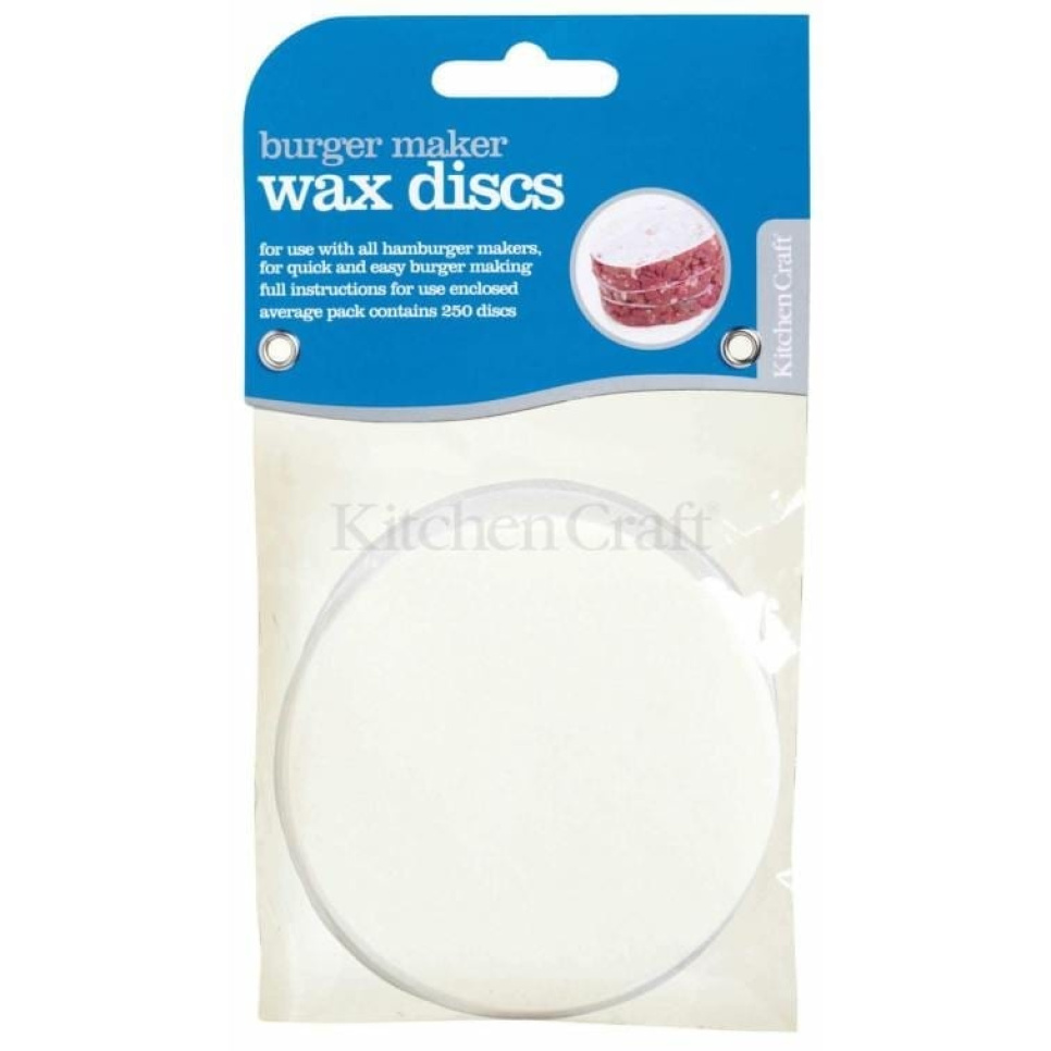 Vaxpapper till hamburgerpress, 250-pack, Ø 87 mm - Kitchen Craft Vaxpapper till hamburgerpress, 250-pack, Ø 87 mm - Kitchen Craft