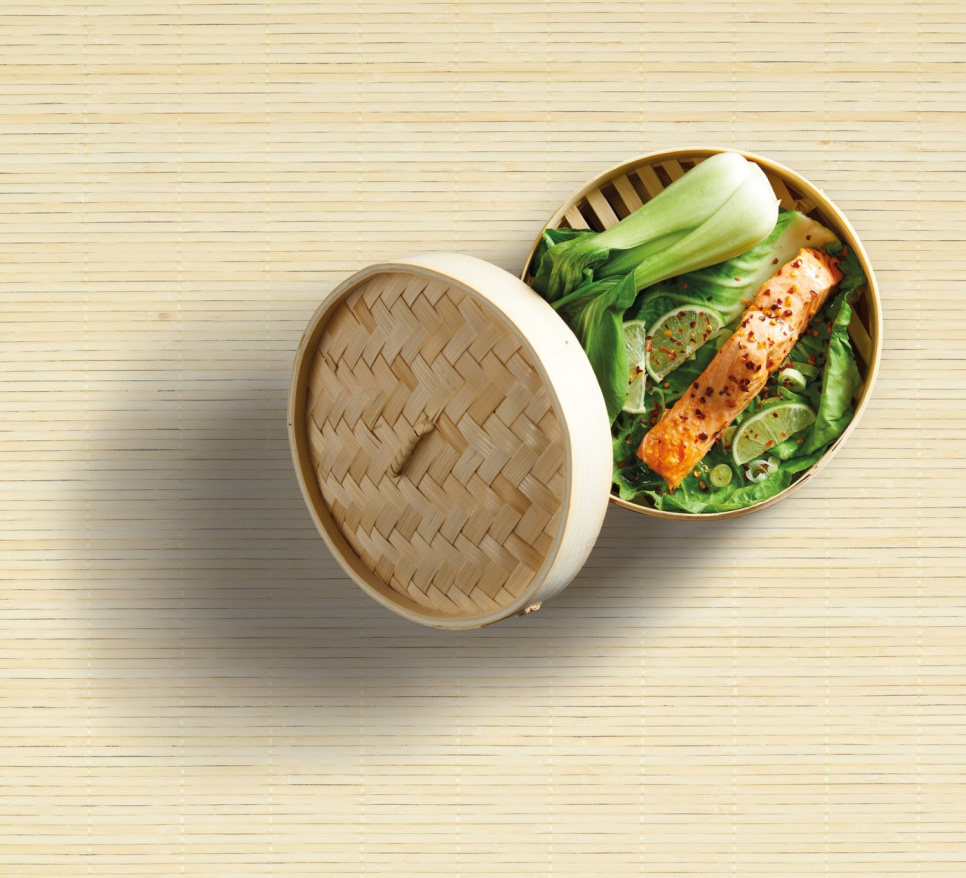 Ångkokare i bambu, 25 cm - Kitchen Craft