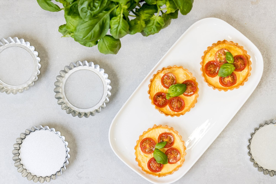 Tartlettformar med lös botten, 10cm, 6-Pack - KitchenCraft