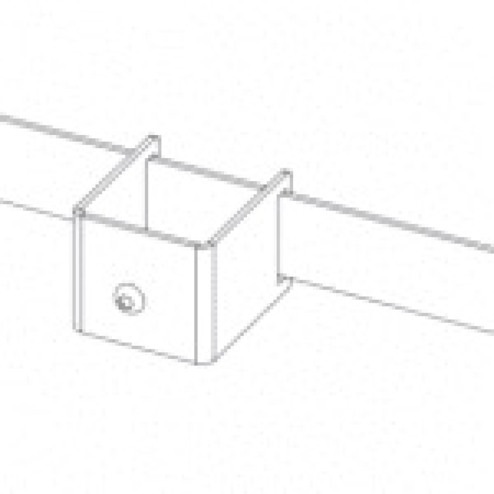 Väggfästen för rostfri bänk, 2-pack i gruppen Bar & Vin / Barutrustning / Övrig barutrustning hos The Kitchen Lab (1102-20796)