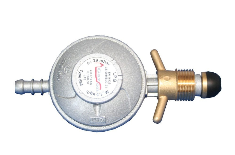 Regulator 30 mbar till svensk gasflaska P i gruppen Grillar, Spisar & Ugnar / Grillar / Gasolgrillar hos KitchenLab (1115-20092)