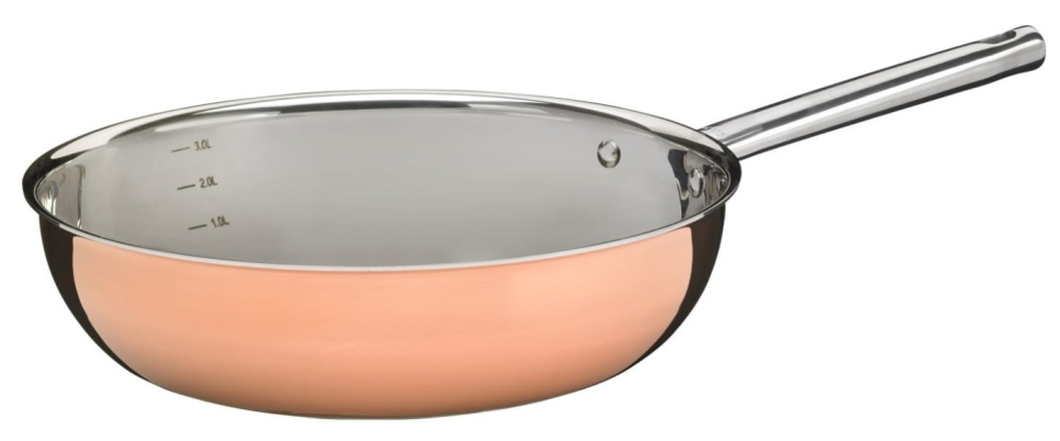 Stekpanna 28cm, 3-ply i koppar - G.R.Y.M i gruppen Matlagning / Stekkärl / Stekpannor hos KitchenLab (1146-13594)