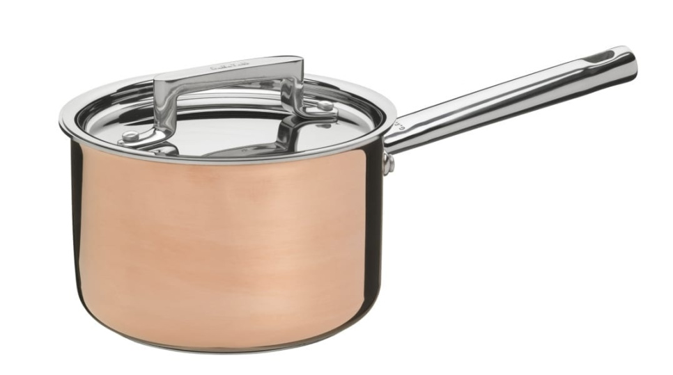 Kastrull med lock, 2,2L, 3-ply i koppar - G.R.Y.M i gruppen Matlagning / Kastruller & Grytor / Kastruller hos The Kitchen Lab (1146-13599)