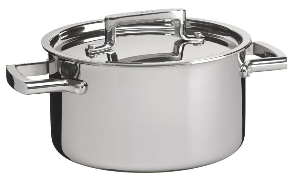 Gryta med lock 6L, 3-ply i rostfritt stål - G.R.Y.M i gruppen Matlagning / Kastruller & Grytor / Grytor hos KitchenLab (1146-13603)