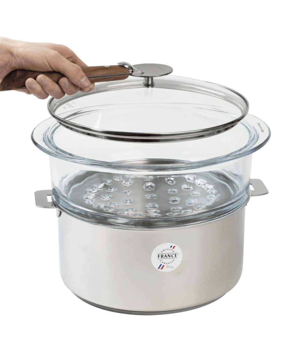 Ångkokningsinsats i glas - Cristel