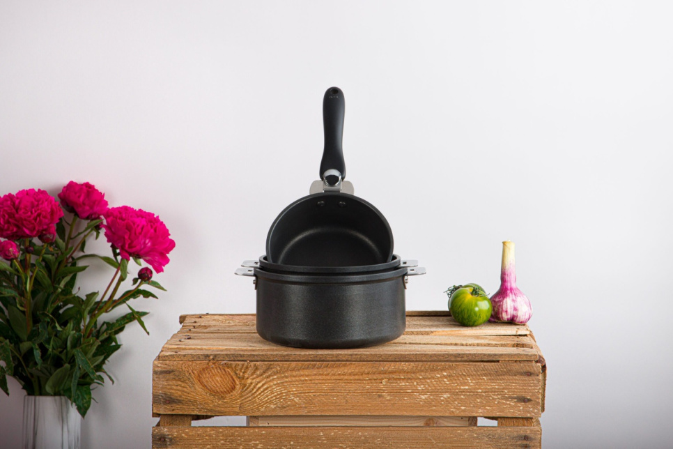 Belagd kastrull med avtagbara handtag, Cookway - Cristel