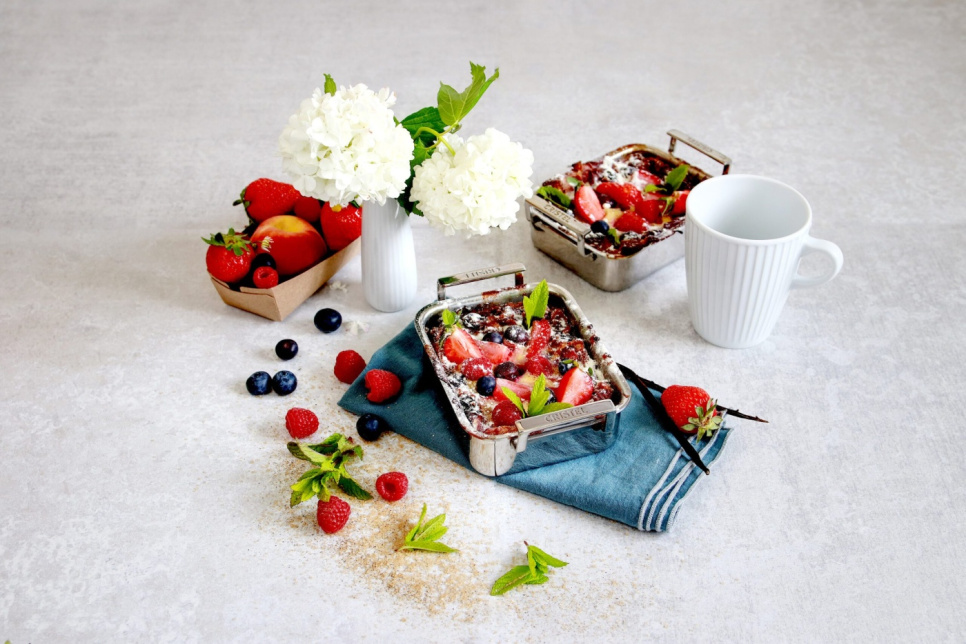 Ugnsform i tre lager rostfritt stål, 10x12cm, CastelPro - Cristel