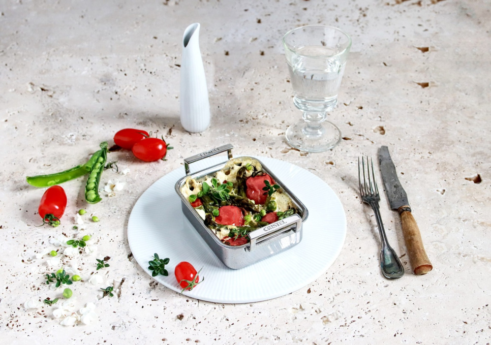 Ugnsform i tre lager rostfritt stål, 10x12cm, CastelPro - Cristel