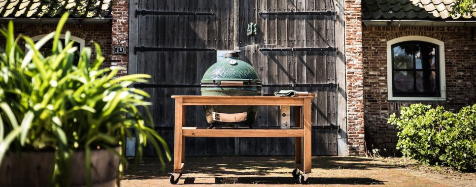 Bord i Akacia hardwood - Big Green Egg - XLarge