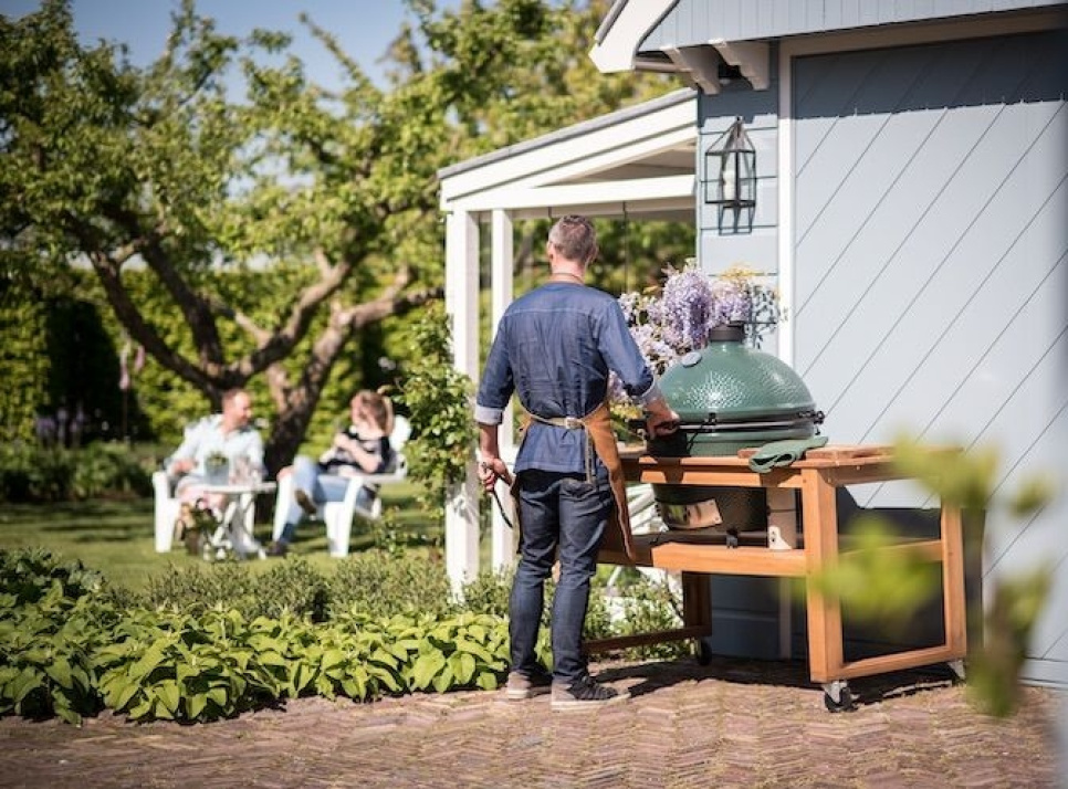 Bord i Akacia hardwood - Big Green Egg - XLarge