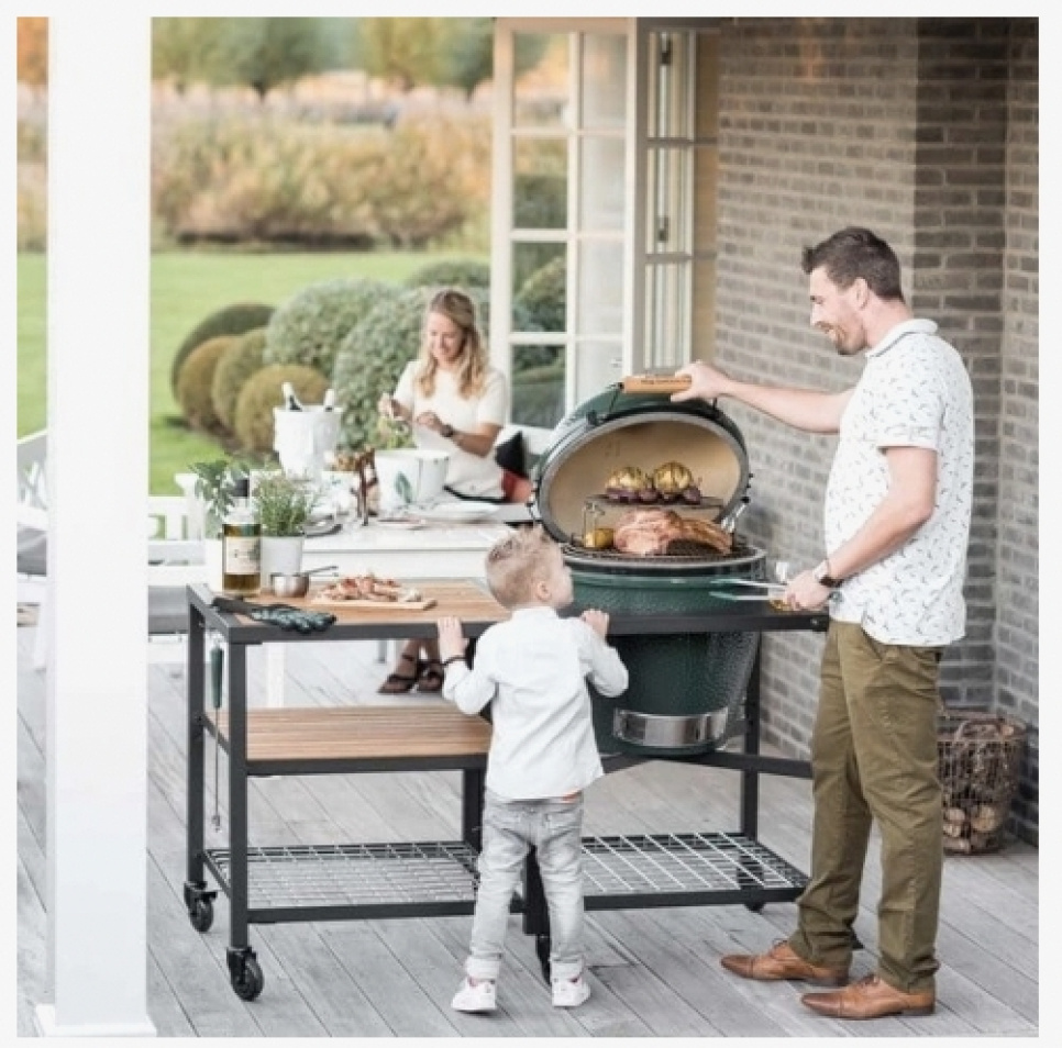 Big Green Egg Large, startpaket med modular nest (frame) Big Green Egg Large, startpaket med modular nest (frame)
