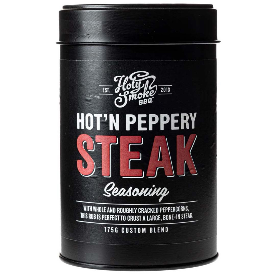 Peppery Steak, Kryddblandning, 175g - Holy Smoke BBQ i gruppen hos The Kitchen Lab (1282-28166)