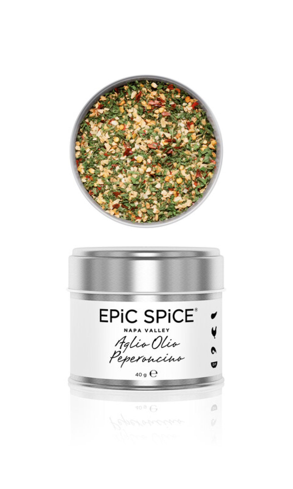 Aglio Olio Peperoncino, Kryddblandning, 40g - Epic Spice i gruppen Matlagning / Kryddor & Smaksättare / Kryddor hos The Kitchen Lab (1282-28173)