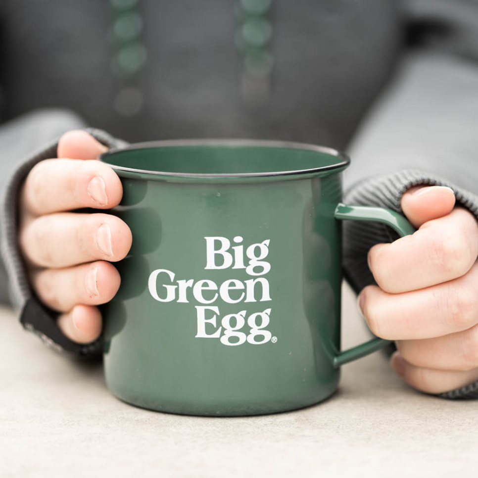 Mugg, Emaljerad - Big Green Egg