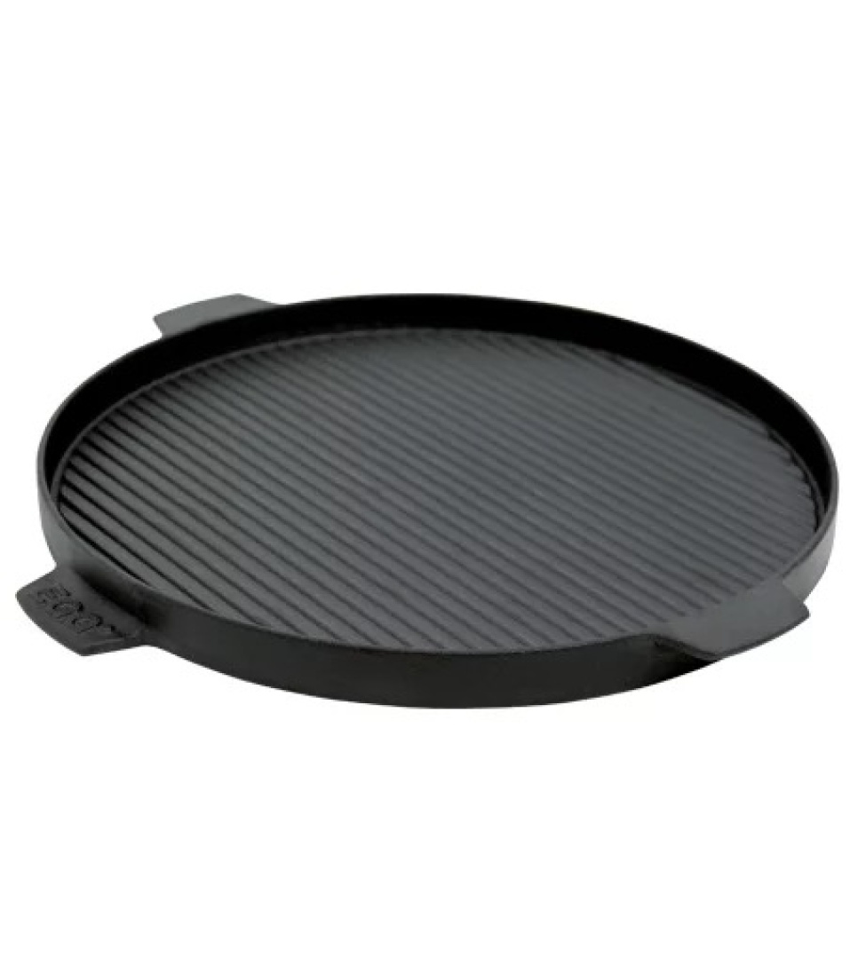 Vändbart Stekbord i Gjutjärn, Large - Big Green Egg i gruppen Grillar, Spisar & Ugnar / Grilltillbehör / Grillgaller hos KitchenLab (1282-35174)