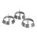 Grillringar i Rostfritt Stål, 3-pack - Big Green Egg