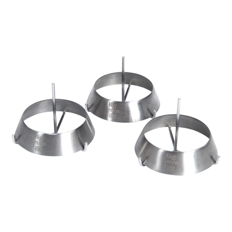 Grillringar i Rostfritt Stål, 3-pack - Big Green Egg i gruppen Grillar, Spisar & Ugnar / Grilltillbehör / Övriga grilltillbehör hos KitchenLab (1282-35180)