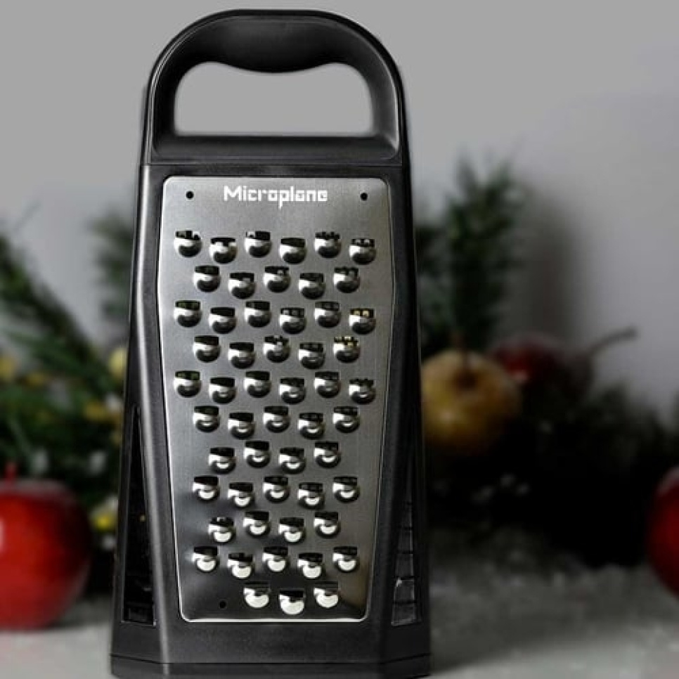 Fyrsidigt boxrivjärn med uppsamling - Microplane Fyrsidigt boxrivjärn med uppsamling - Microplane