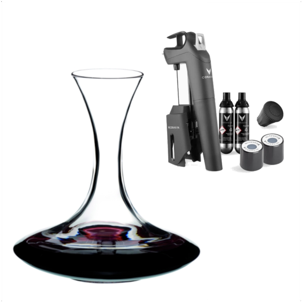 Dionysos-paket: Coravin Timeless Three + / Riedel Ultra-karaff i gruppen Bar & Vin / Vintillbehör / Coravin hos The Kitchen Lab (1317-26218)