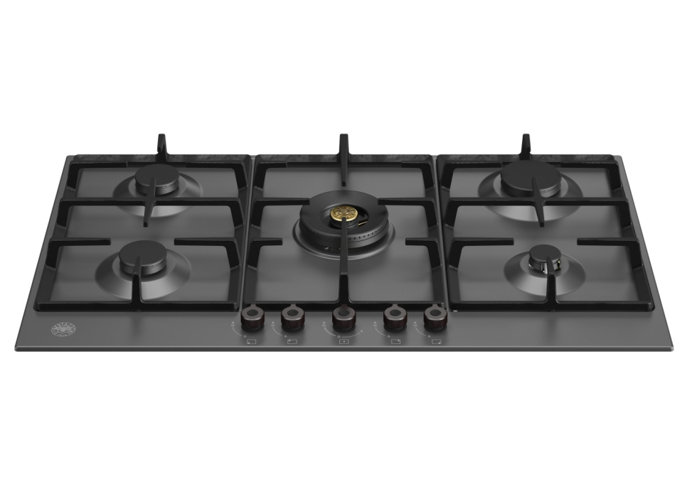Mattsvart gashäll, 90 cm, Professional - Bertazzoni i gruppen Grillar, Spisar & Ugnar / Spisar / Gas- & induktionshällar hos The Kitchen Lab (1403-20786)