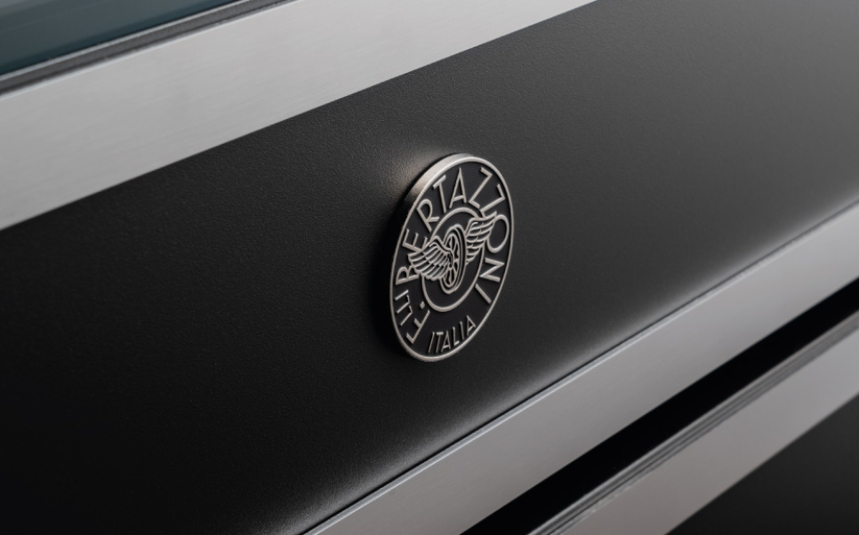 Gasspis Heritage, 90 cm, 6 Brännare, Dubbelugn, Mattsvart - Bertazzoni