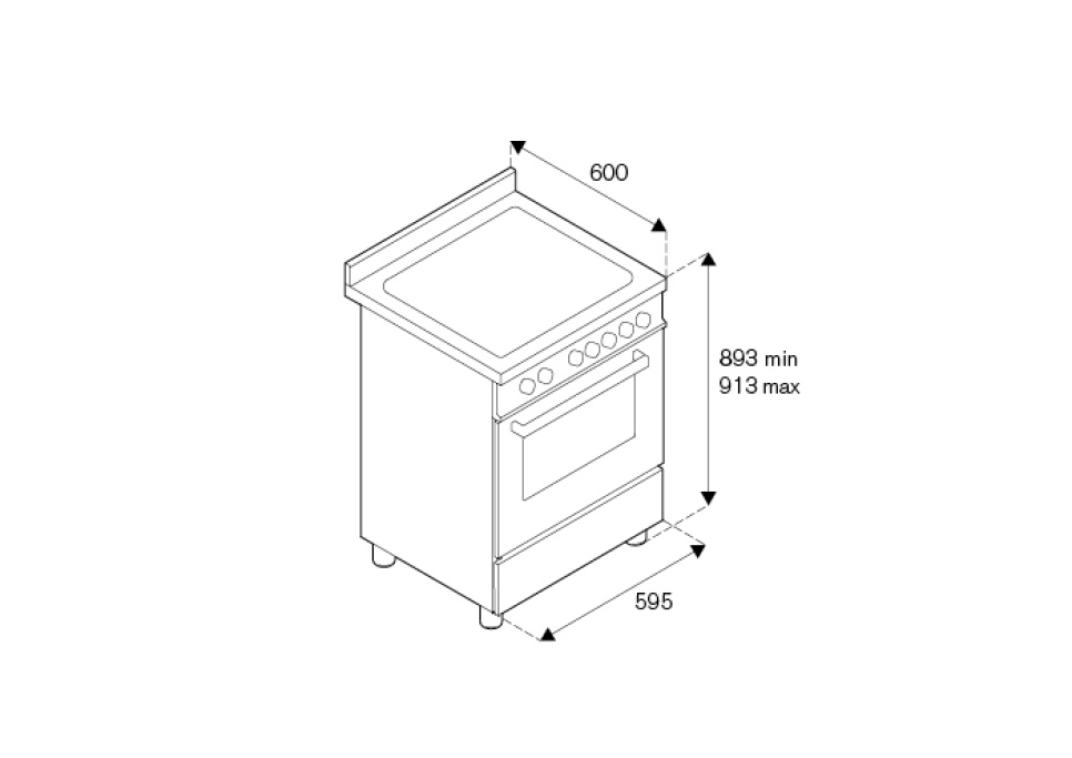 Induktionsspis Professional, 60 cm, 4 Zoner, Singelugn, Svart - Bertazzoni Induktionsspis Professional, 60 cm, 4 Zoner, Singelugn, Svart - Bertazzoni