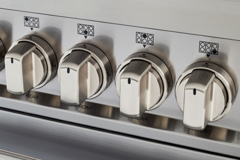 Induktionsspis Master, 100 cm, 5 Zoner, Dubbelugn, Rostfri - Bertazzoni