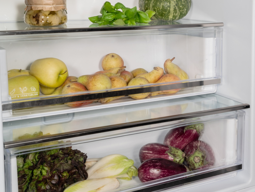 Helintegrerad kyl/frys, 70cm, 193 hög, door-on-door - Bertazzoni