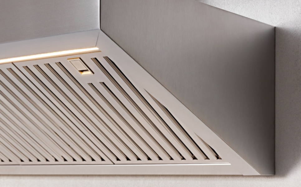 Fläkt Professional PRO, vägghängd 90 cm, Rostfri - Bertazzoni