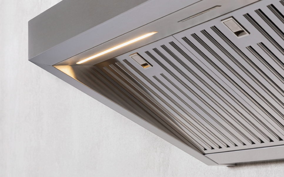 Fläkt Professional PRO, vägghängd 90 cm, Rostfri - Bertazzoni