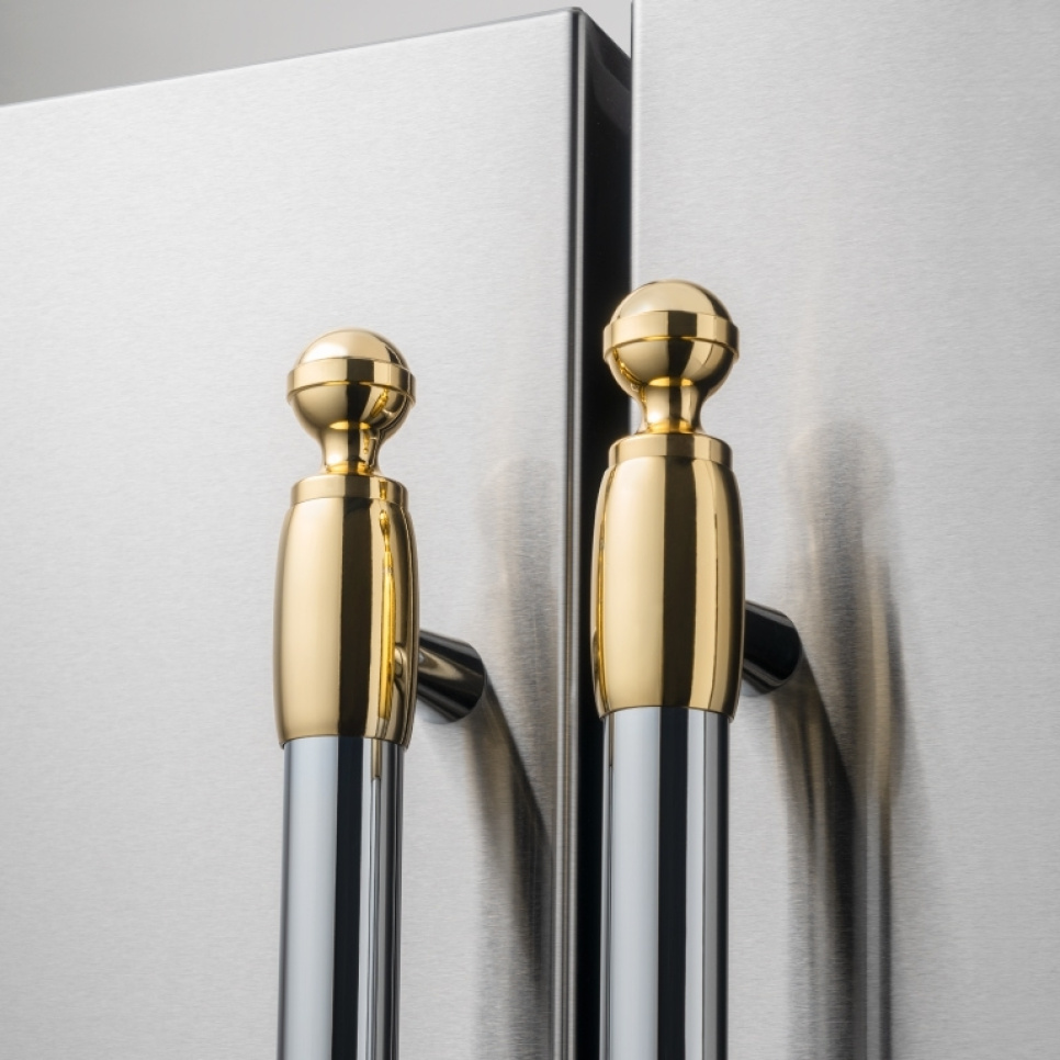 Dekorset Heritage, side by side kyl/frys, guld (blank) - Bertazzoni i gruppen hos The Kitchen Lab (1403-30663)