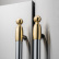 Dekorset Heritage, side by side kyl/frys, guld (blank), 2-pack - Bertazzoni