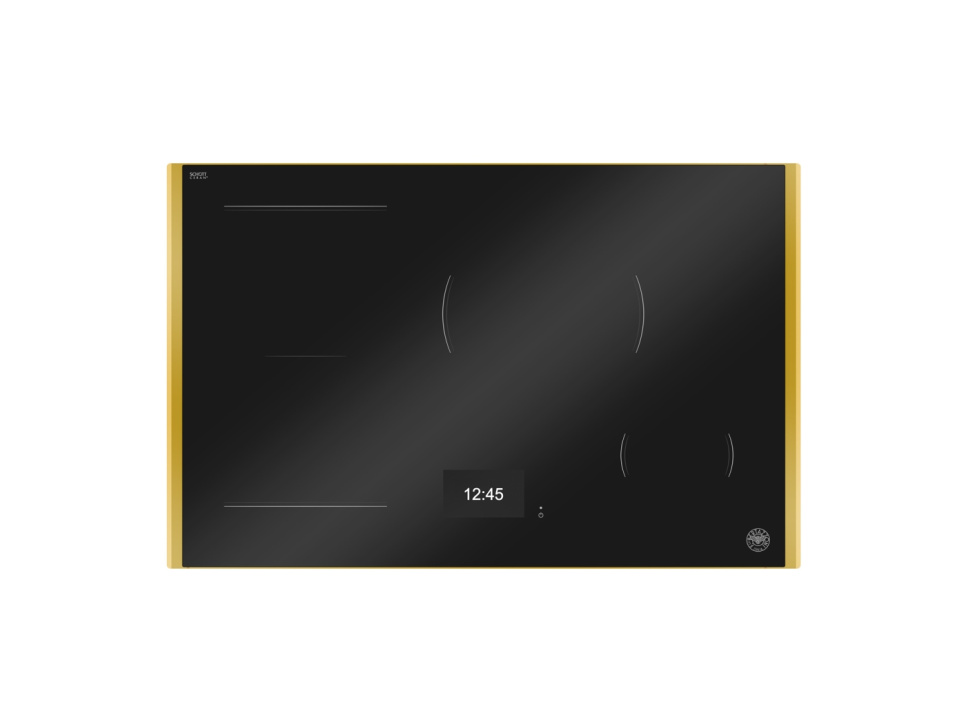 Induktionshäll, 78 cm, TFT display, 4 zoner (1 Flex) + guld-ram – Bertazzoni i gruppen Grillar, Spisar & Ugnar / Spisar / Gas- & induktionshällar hos KitchenLab (1403-33205)