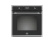 Ångugn med pyrolys samt TFT-skärm, mattsvart/krom, Heritage-series – Bertazzoni