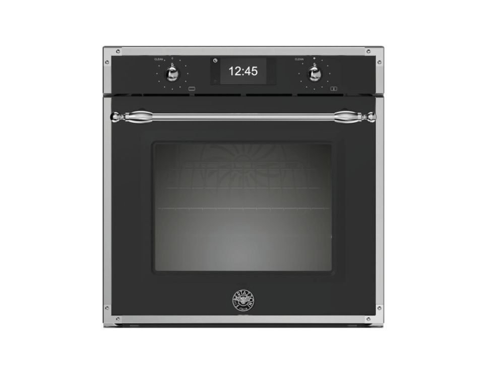 Ångugn med pyrolys samt TFT-skärm, mattsvart/krom, Heritage-series – Bertazzoni i gruppen Grillar, Spisar & Ugnar / Ugnar / Inbyggnadsugnar hos The Kitchen Lab (1403-33246)