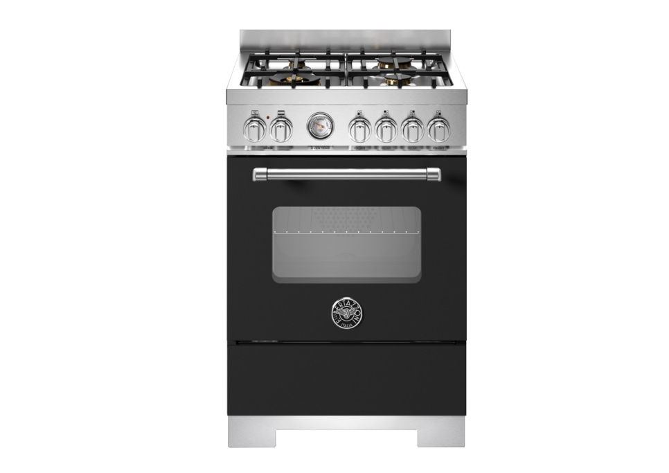Gasspis Master, 60 cm, 4 brännare, 1 ugn, Mattsvart - Bertazzoni i gruppen Grillar, Spisar & Ugnar / Spisar / Gasspisar hos The Kitchen Lab (1403-34188)