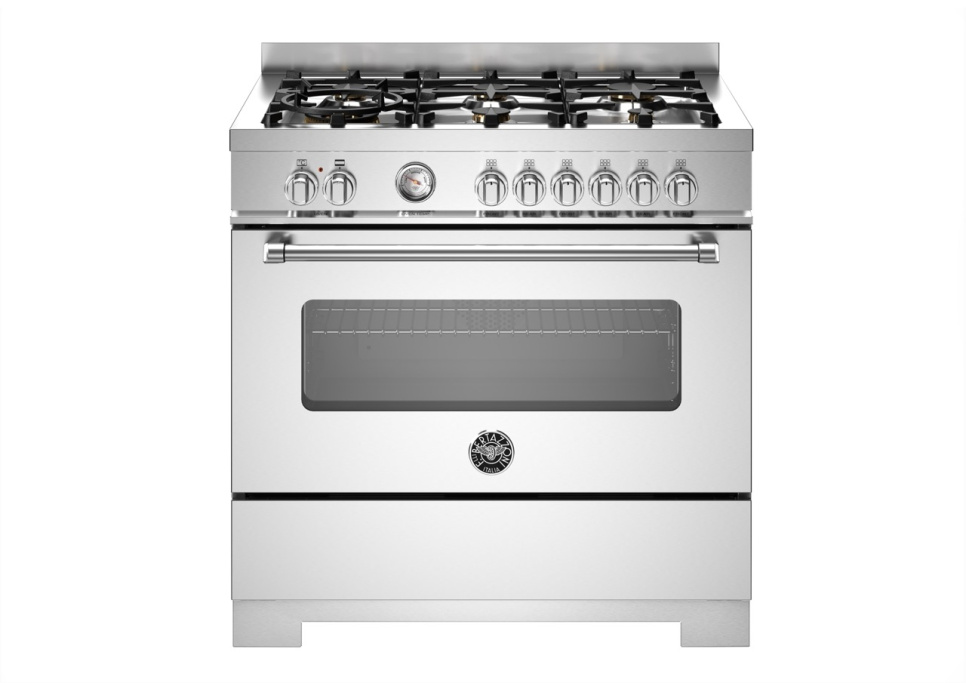 Gasspis Master, 90 cm, 6 brännare, 1 ugn, Rostfri - Bertazzoni i gruppen Grillar, Spisar & Ugnar / Spisar / Gasspisar hos The Kitchen Lab (1403-34191)
