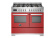 Gasspis Professional, 100 cm, 6 brännare, 2 ugnar, Röd - Bertazzoni