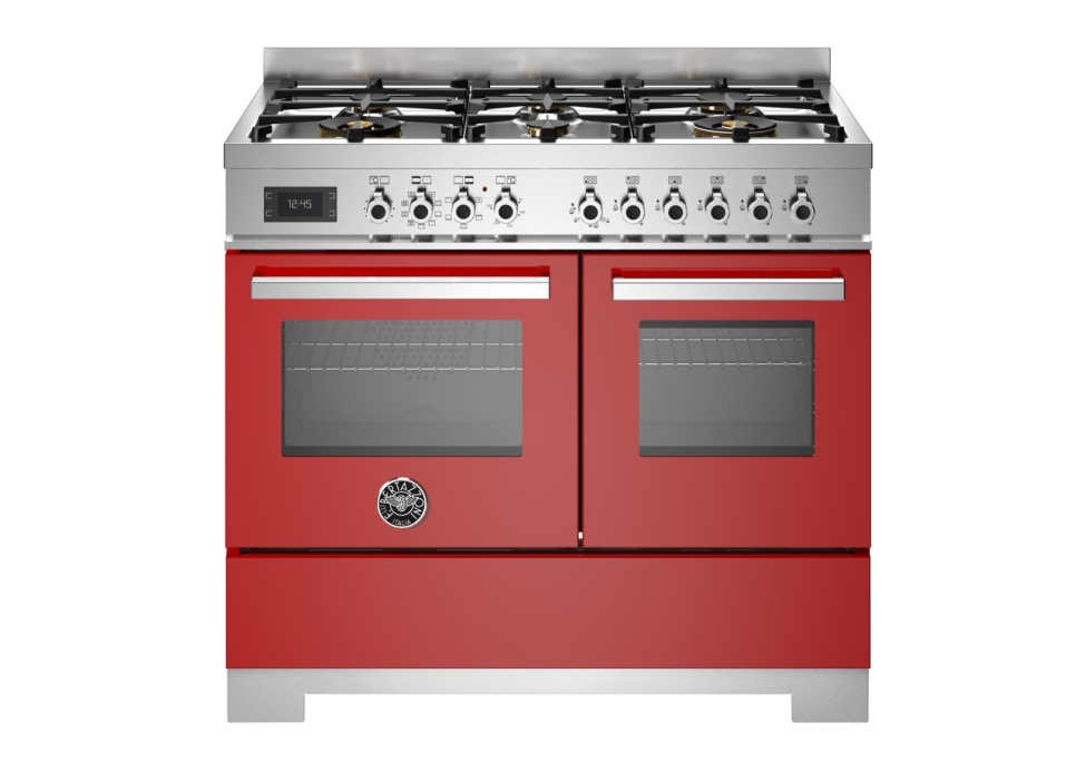 Gasspis Professional, 100 cm, 6 brännare, 2 ugnar, Röd - Bertazzoni i gruppen Grillar, Spisar & Ugnar / Spisar / Gasspisar hos The Kitchen Lab (1403-34196)