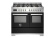 Gasspis Professional, 100 cm, 6 brännare, 2 ugnar, Svart - Bertazzoni