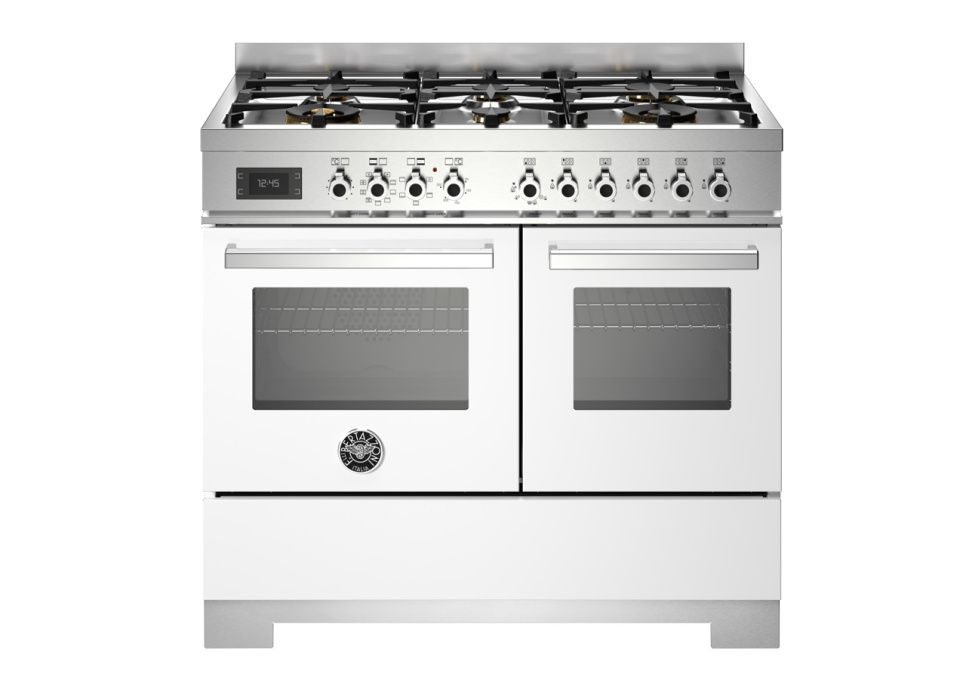 Gasspis Professional, 100 cm, 6 brännare, 2 ugnar, Vit - Bertazzoni i gruppen Grillar, Spisar & Ugnar / Spisar / Gasspisar hos The Kitchen Lab (1403-34198)