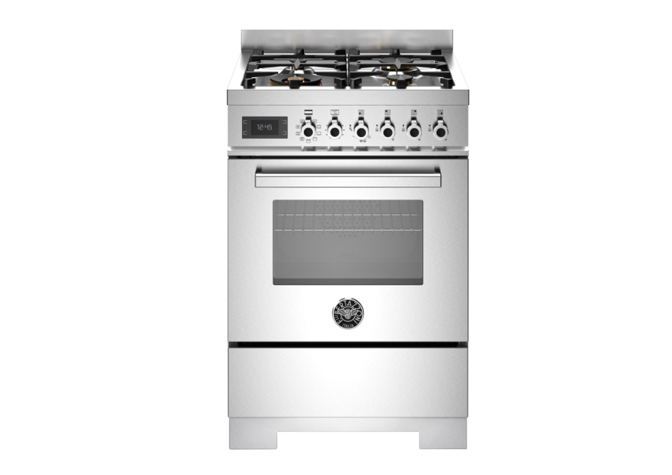 Gasspis Professional, 60 cm, 4 brännare, 1 ugn, Rostfri - Bertazzoni i gruppen Grillar, Spisar & Ugnar / Spisar / Gasspisar hos The Kitchen Lab (1403-34207)