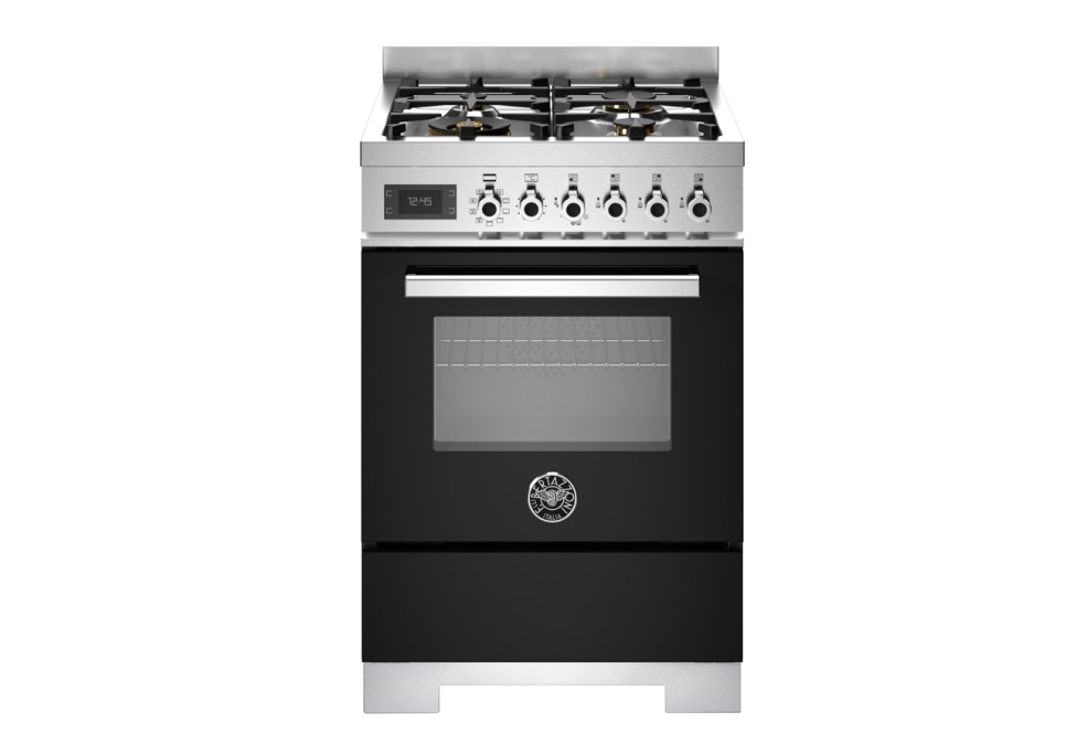 Gasspis Professional, 60 cm, 4 brännare, 1 ugn, Svart - Bertazzoni i gruppen Grillar, Spisar & Ugnar / Spisar / Gasspisar hos The Kitchen Lab (1403-34209)