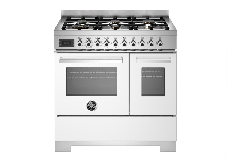 Gasspis Professional, 90 cm, 6 brännare, 2 ugnar, Vit - Bertazzoni i gruppen Grillar, Spisar & Ugnar / Spisar / Gasspisar hos The Kitchen Lab (1403-34223)