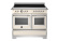 Induktionsspis Heritage, 100 cm, 5 zoner, 2 ugnar, Elfenbensvit - Bertazzoni