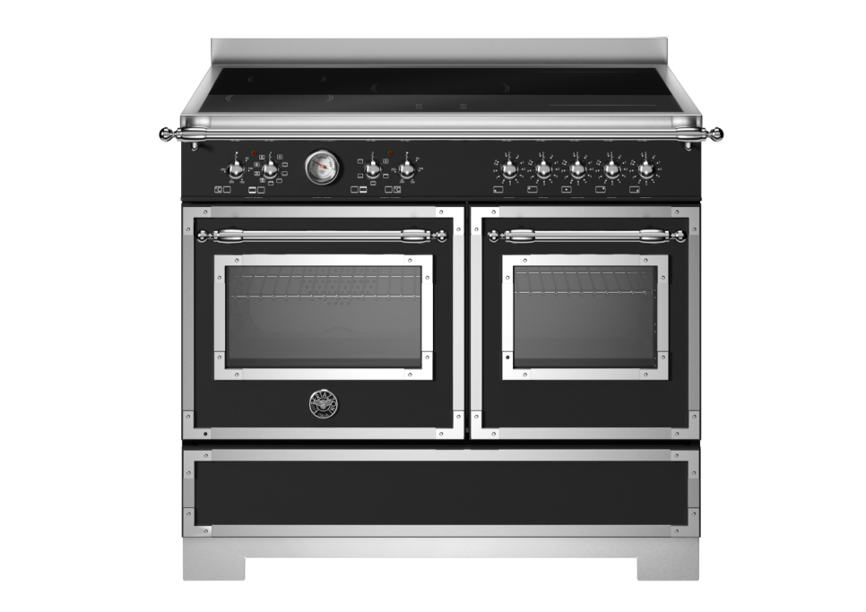 Induktionsspis Heritage, 100 cm, 5 zoner, 2 ugnar, Mattsvart - Bertazzoni i gruppen Grillar, Spisar & Ugnar / Spisar / Induktionsspisar hos KitchenLab (1403-34229)