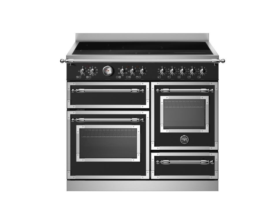 Induktionsspis Heritage, 100 cm, 5 zoner, 3 ugnar, Mattsvart - Bertazzoni i gruppen Grillar, Spisar & Ugnar / Spisar / Induktionsspisar hos The Kitchen Lab (1403-34230)