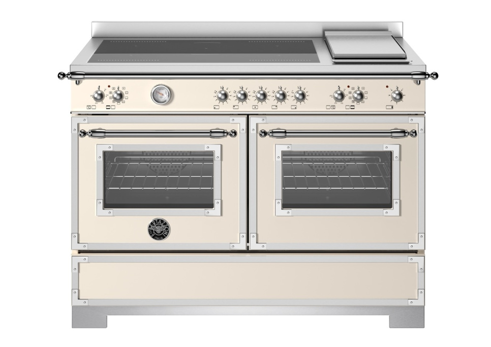 Induktionsspis Heritage, 120 cm, 5 zoner + stekbord, 2 ugnar, Elfenbensvit - Ber i gruppen Grillar, Spisar & Ugnar / Spisar / Induktionsspisar hos KitchenLab (1403-34231)
